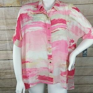 JM Collection  swimwear top  size Small‎